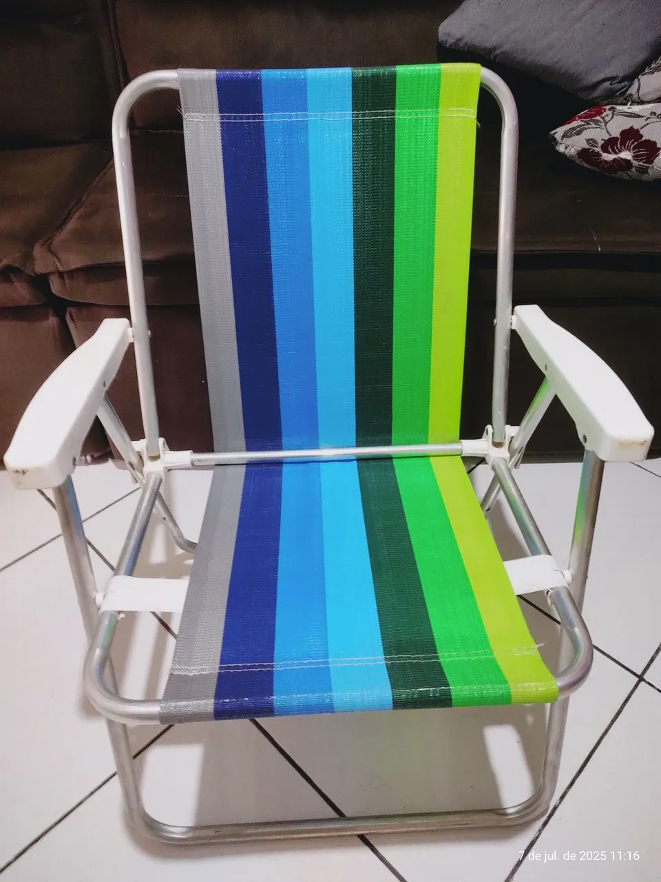 Vendo por R$ 55,00 Cada - Cadeira de Praia dobrável e com Duas posições