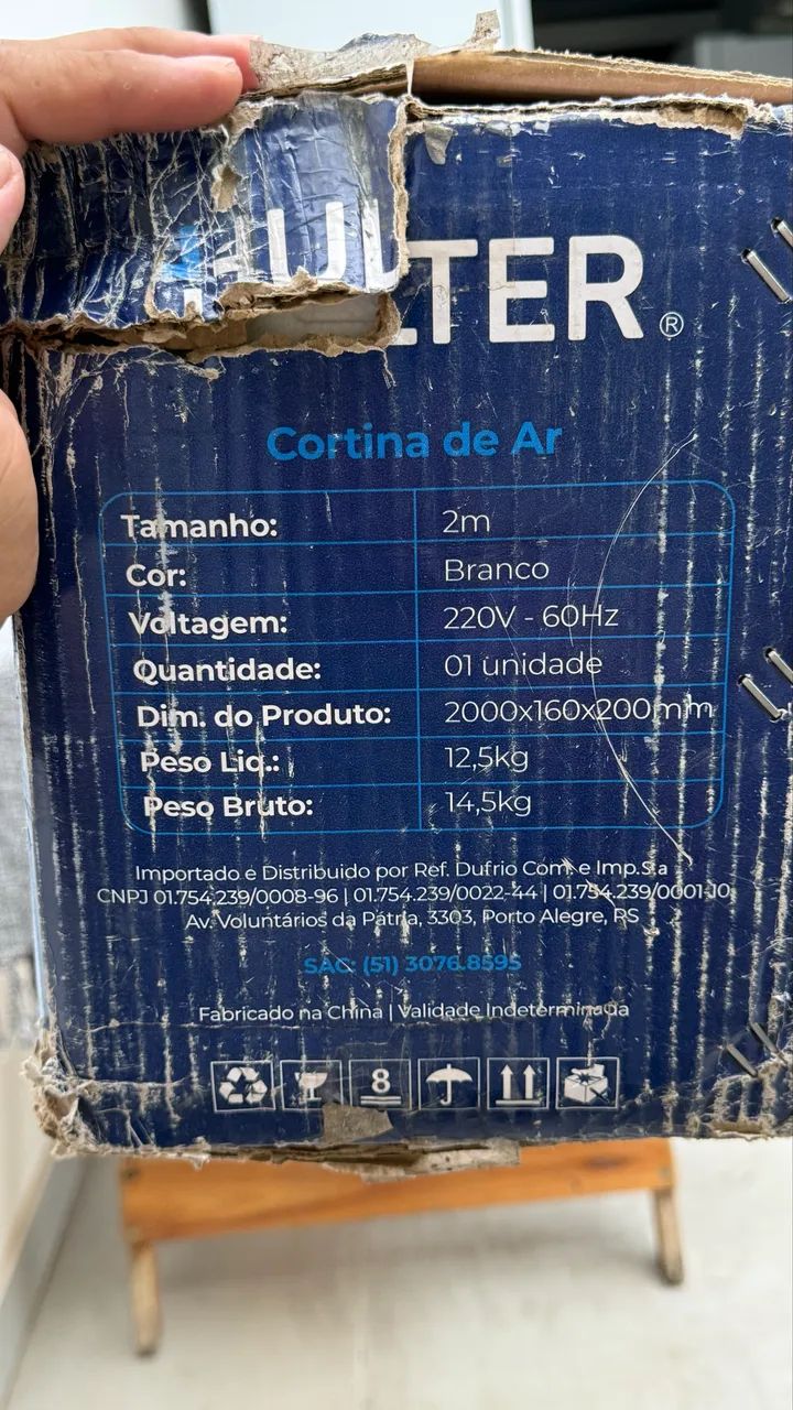 Cortina de ar Hulter 2,00 metros 220v zerado - Foto 4