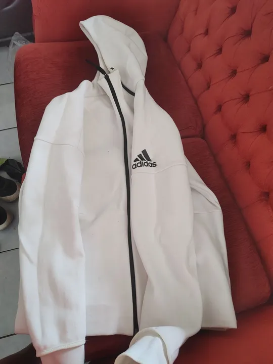 Casaco Adidas Branco - Tamanho G
