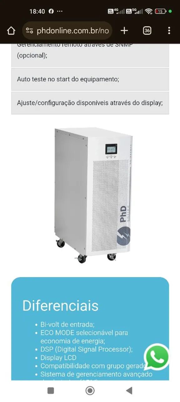 Nobreak 3kva Proteção Completa  - Foto 3