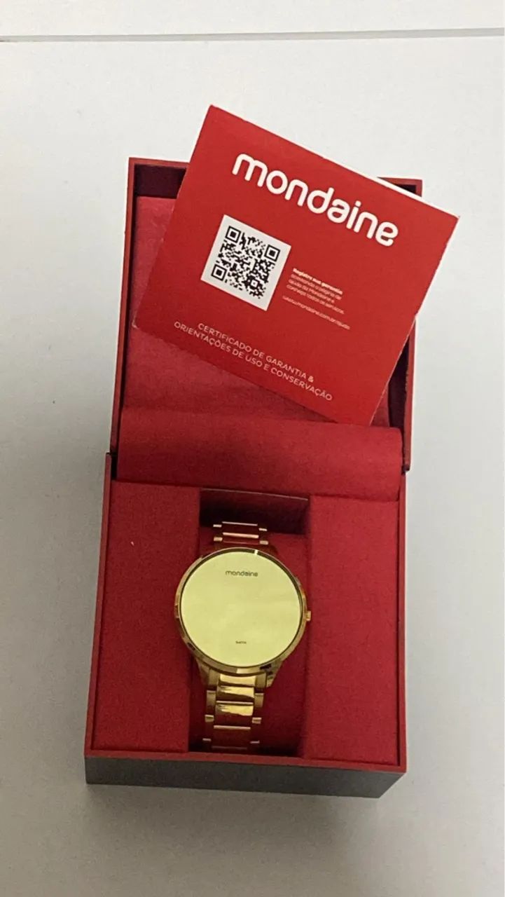 Relógio Mondaine Smartwatch Dourado