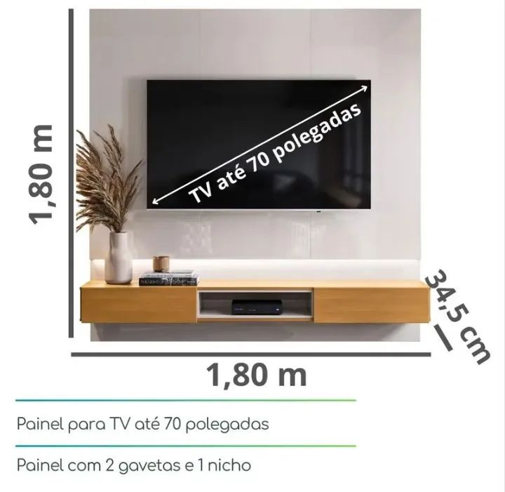 Painel freijó/off white 