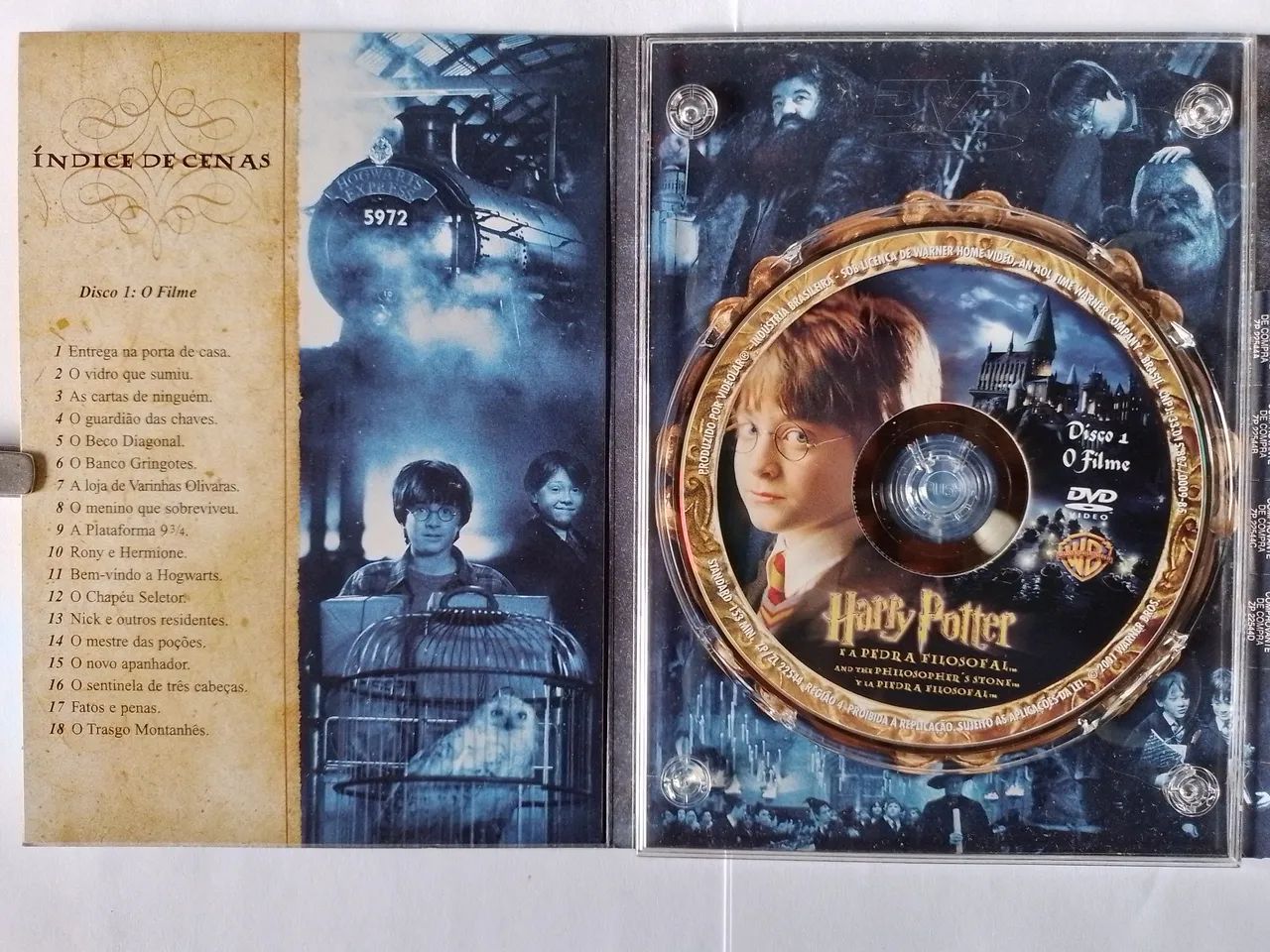 Dvd Harry Potter E A Pedra Filosofal Digipack Duplo Raríssimo  - Foto 3