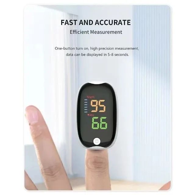 Oxímetro Digital Pulso De Dedo Medidor Sangue Portátil Profissional--3968