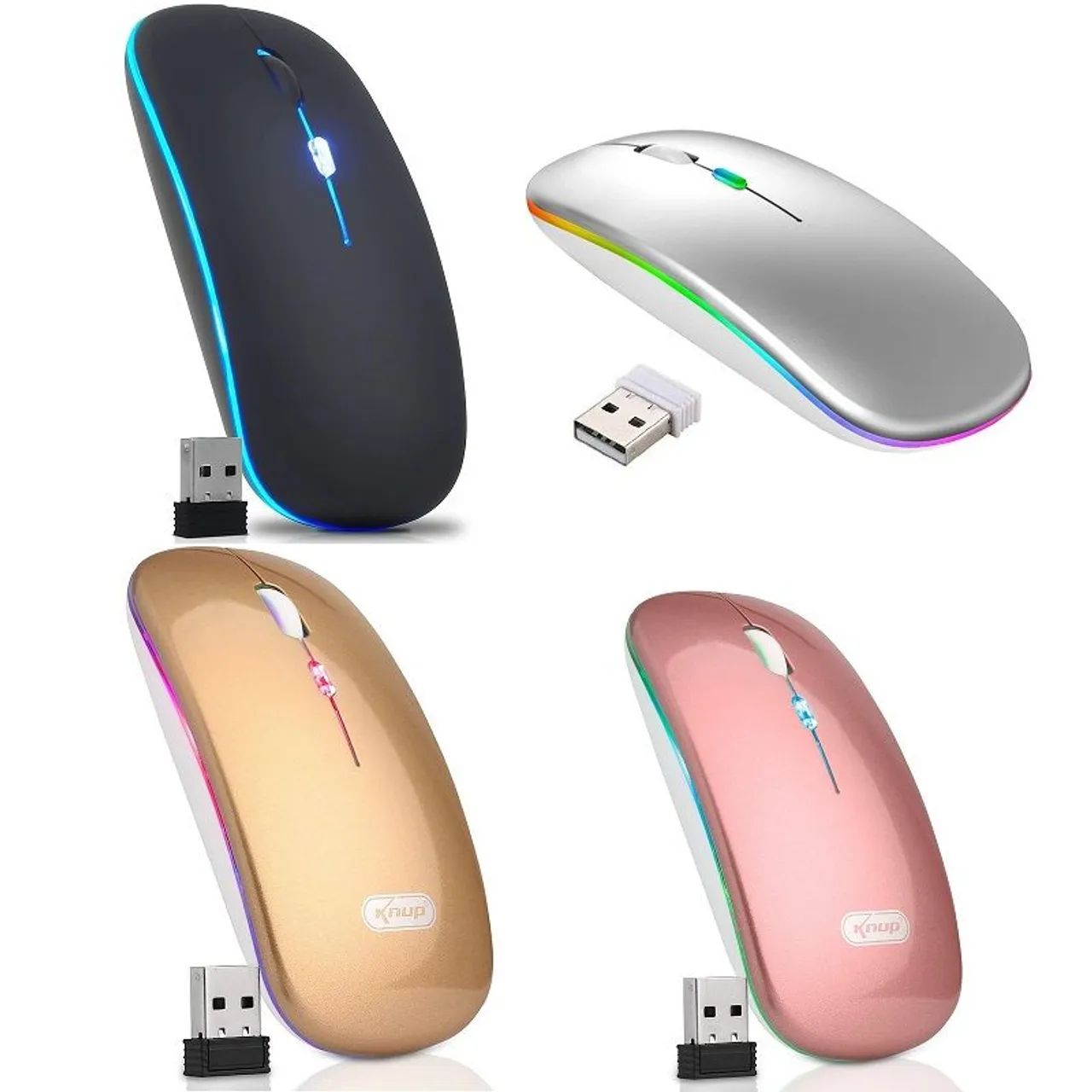 Mouse Sem Fio Recarregável - Bluetooth - Wireless