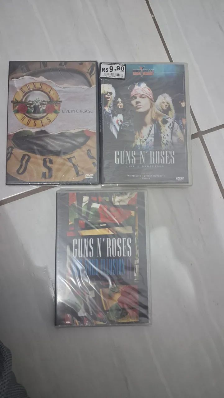 Coleção Guns N' Roses - DVDs Lacrados