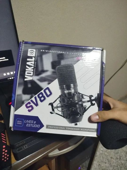Vokal SV80U em PERFEITO estado com caixa, espuma, cabo usb e base, - Foto 2