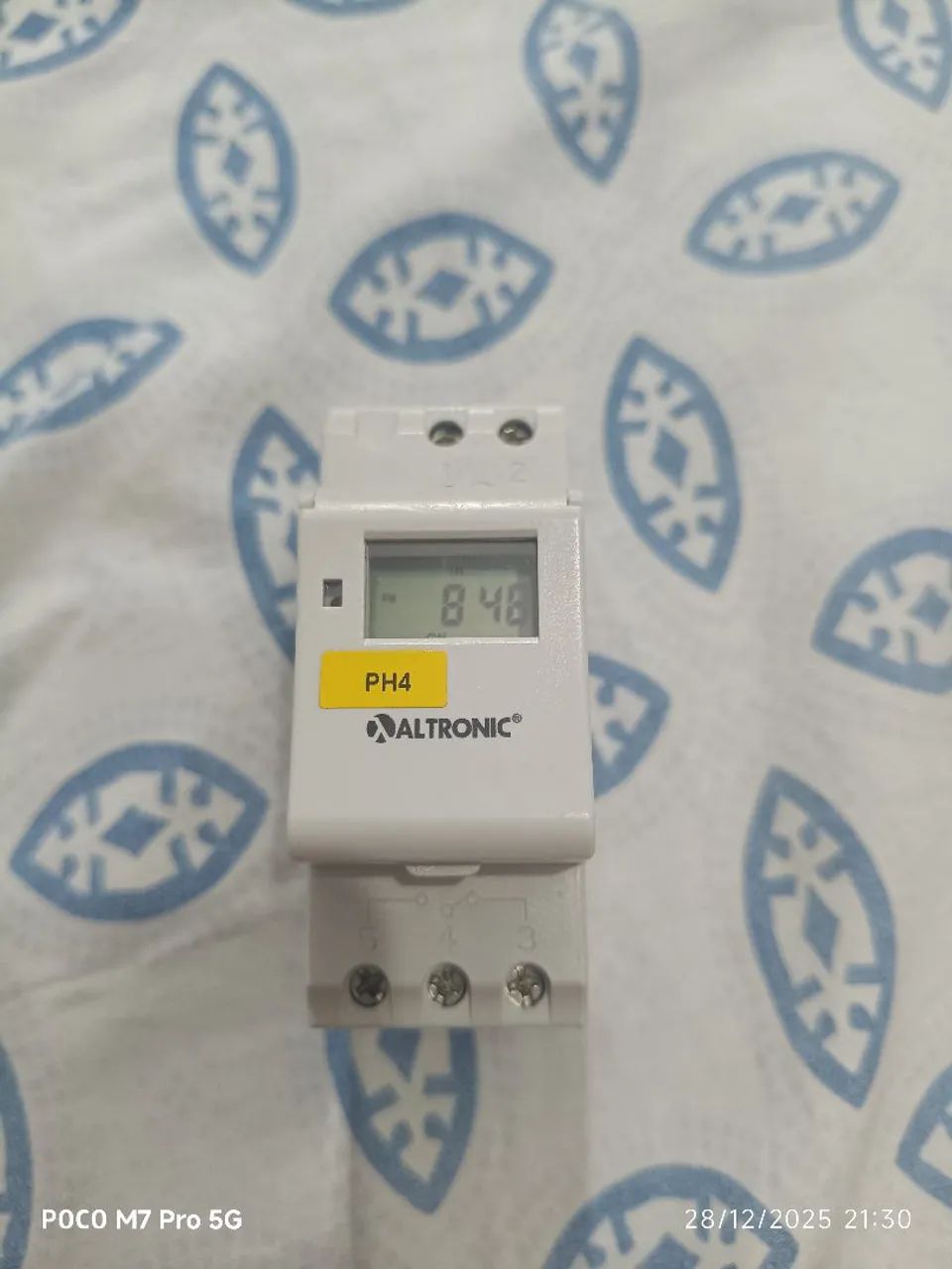 Temporizador Digital Programável 16a Trilho Din Bivolt