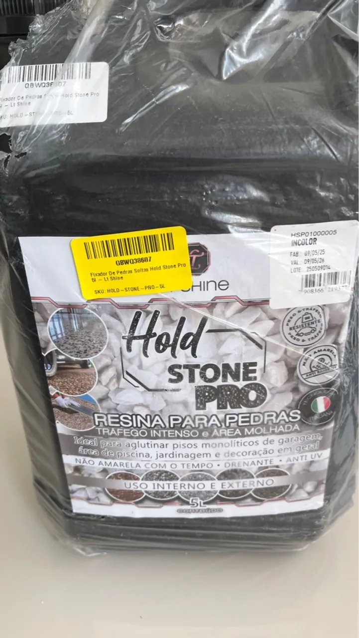 Resina para Pedras Hold Stone Pro 5L - Tráfego Intenso