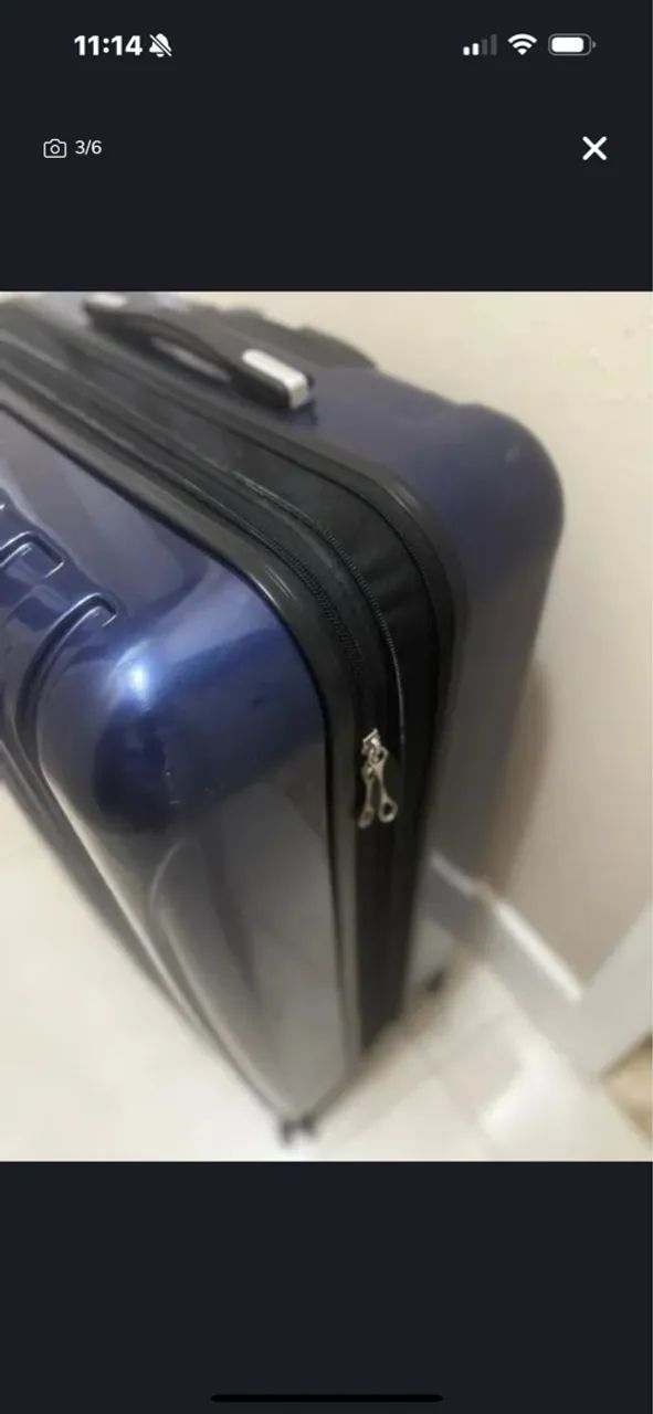 Mala de Viagem Azul Importada DELSEY