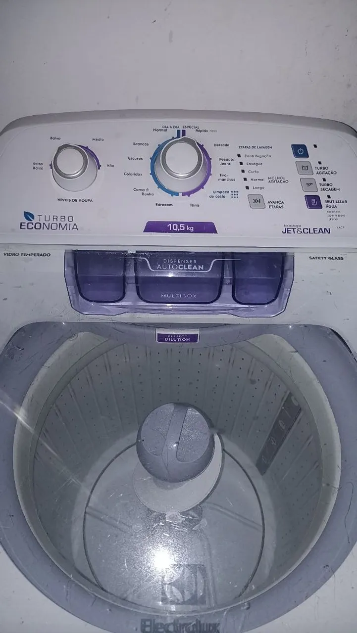 Máquina de Lavar Electrolux Turbo Economia 10,5kg