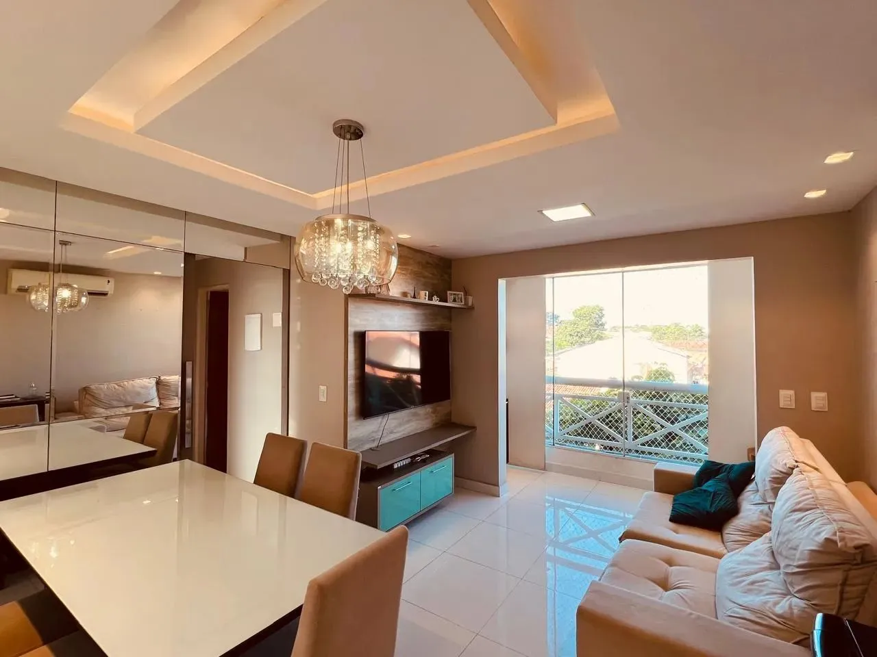 Apartamento na Morada do Sol, Proximo a Av.Pres Kennedy, com 3q sendo 1s, piso em porcelan