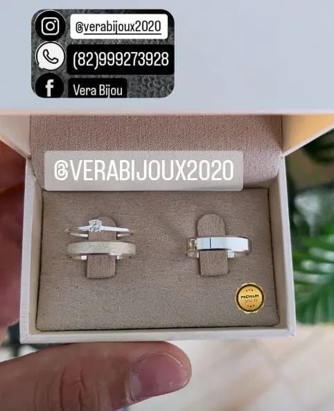KIT TRIO DE ALIANÇAS NAMORO NOIVADO E COMPROMISSO  - Foto 3