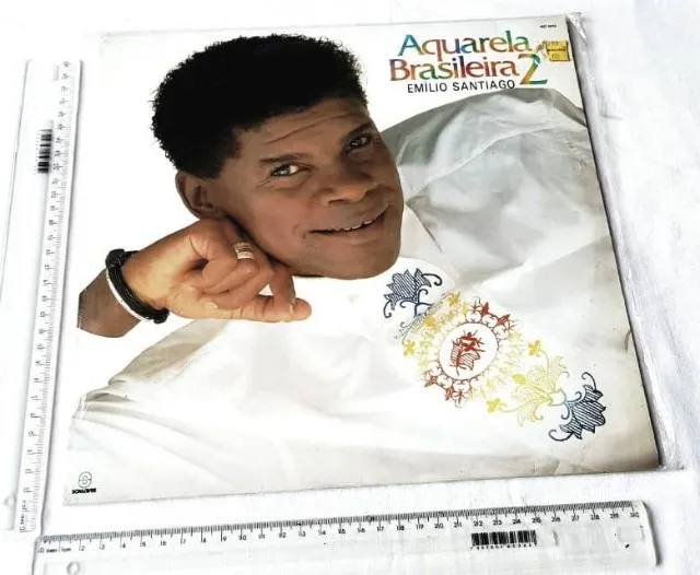 LP Disco Vinil - Emílio Santiago - Aquarela Brasileira 2 - 1989