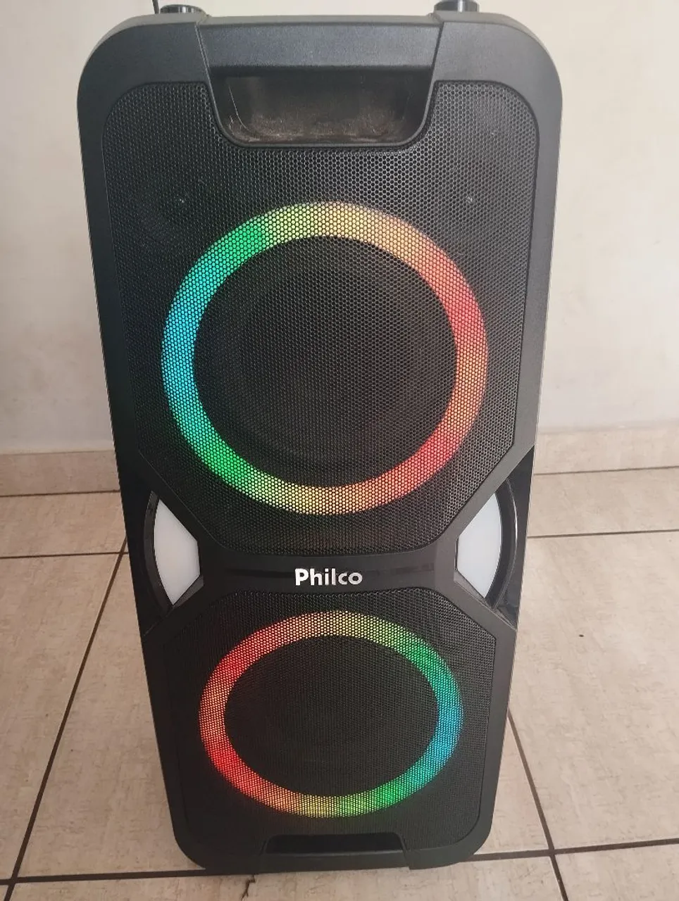 Caixa de Som Philco com Iluminação LED