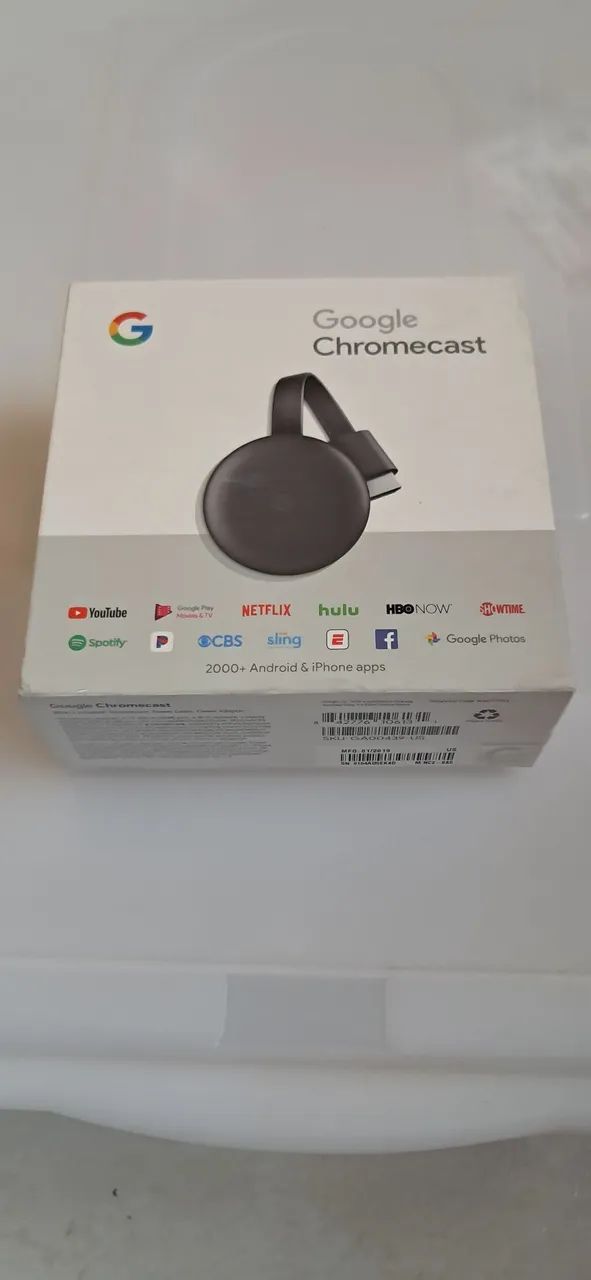 Google Chromecast - Novo - Streaming de alta qualidade