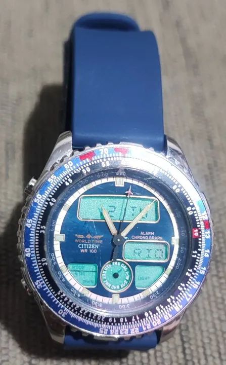 Relógio Citizen C420 World Time WR100 - Foto 3