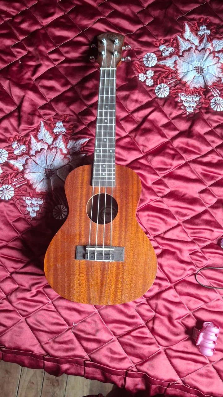 Ukulele Acústico em Madeira Maciça