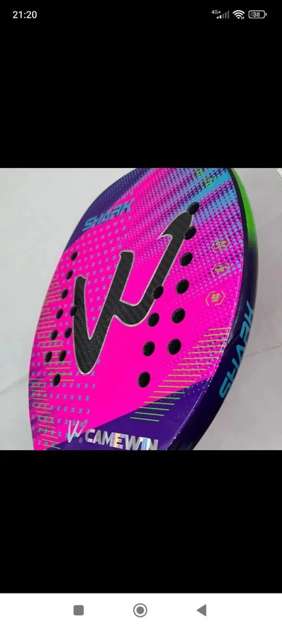 Raquete de Beach Tennis Shark Camewin - Foto 4