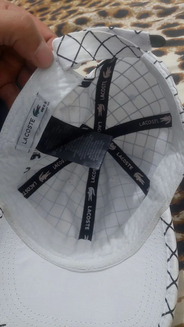 Boné Lacoste xadrez Andy  - Foto 3