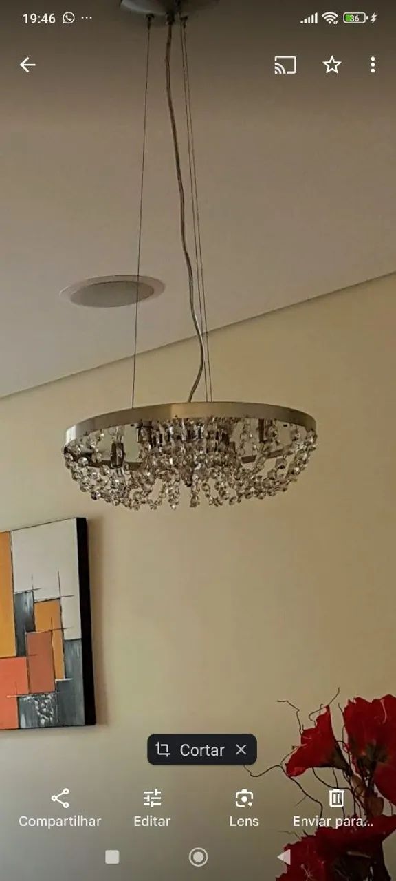 Lustre de Cristal Moderno