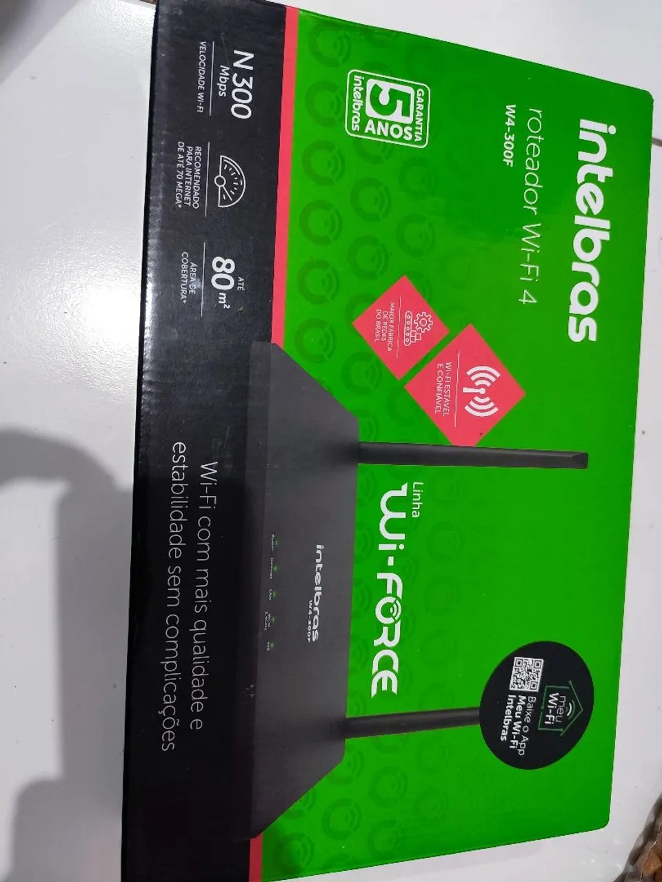 Roteador Wi-Fi Intelbras W4-300F - Wi-Force