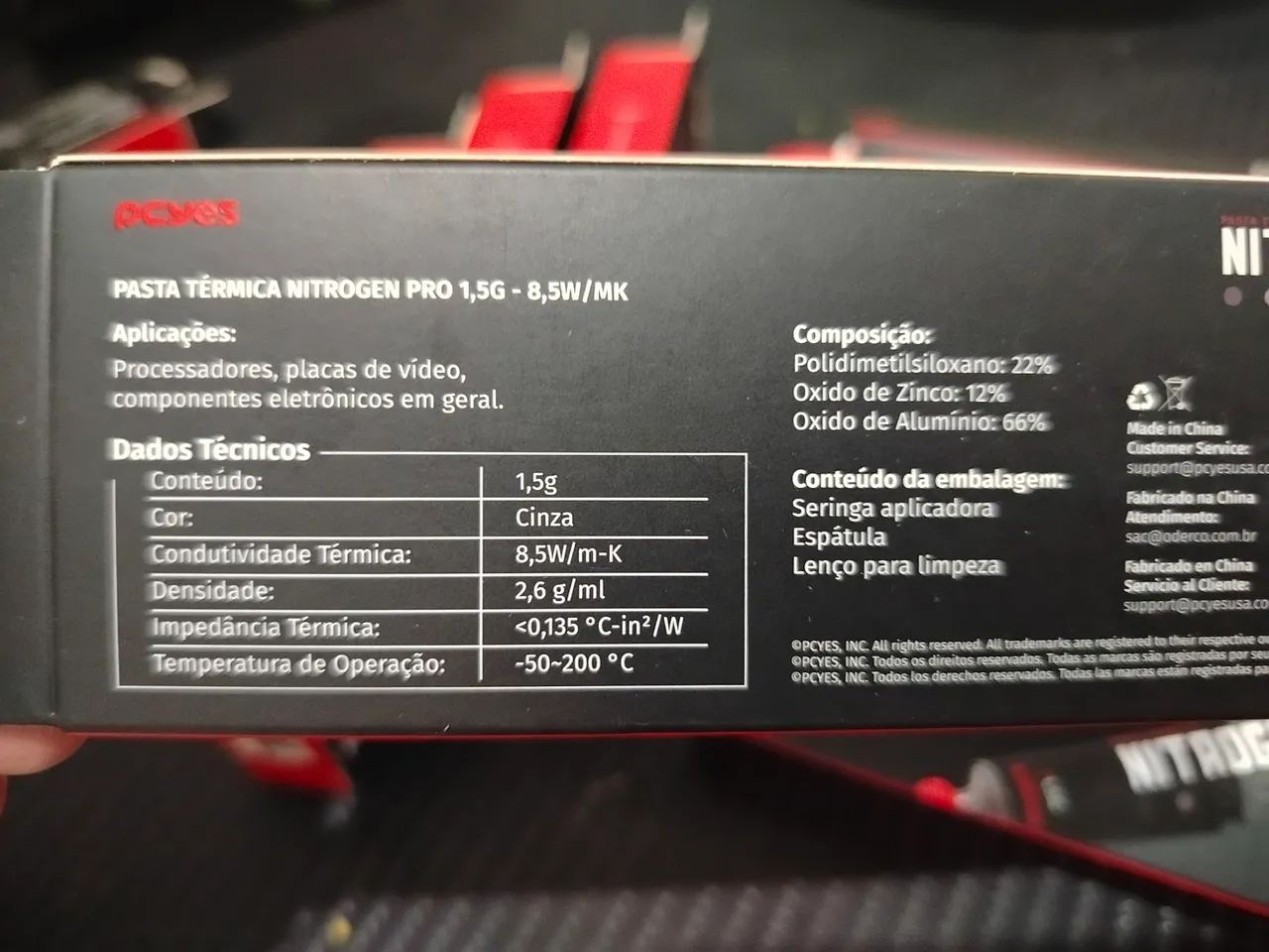 Pasta Térmica Nitrogen Pro 1,5g - 8,5W/MK - Foto 3