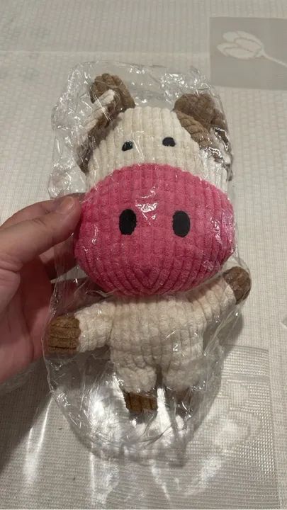 Brinquedo para Cães Girafa de Pelúcia com Corda - Foto 5