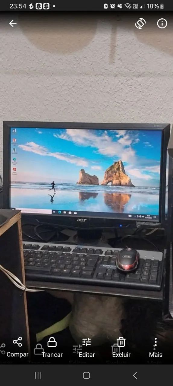 Monitor Led de 19 polegadas em estado de novo top.64872022739715120