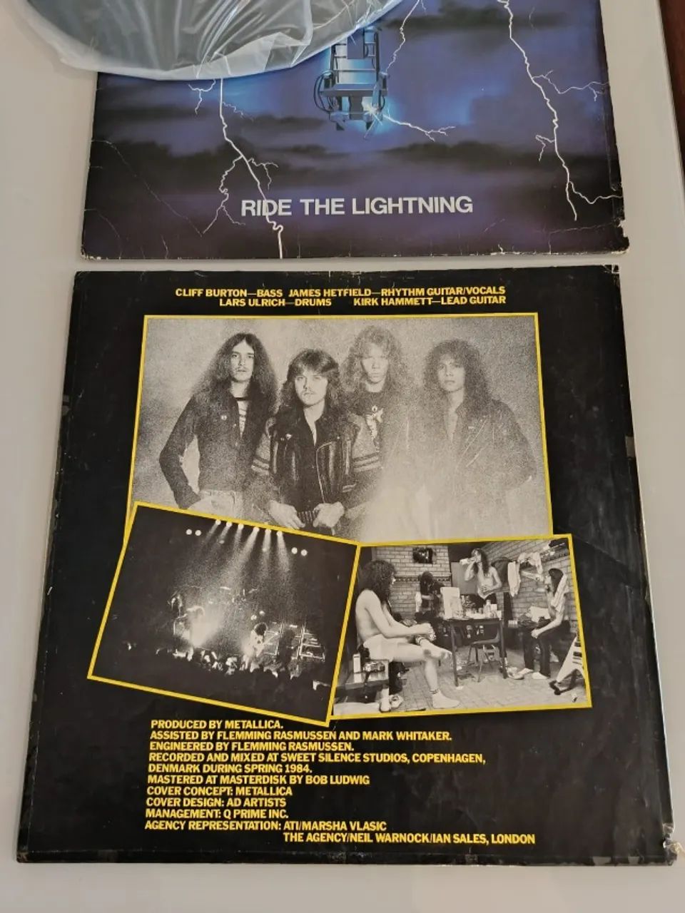 Metallica Ride the Lightning Vinil LP Versão Especial 1ª Prensagem