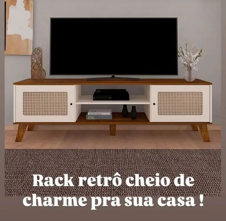 Rack retrô para TV - Novo! Com Frete grátis, Aproveite!!