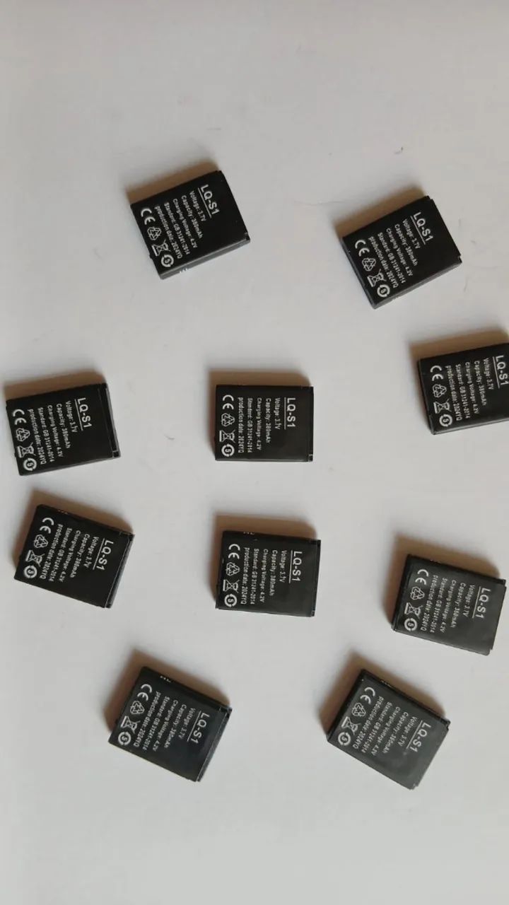 Bateria P/ Relógio inteligente Lq-s1 3.7v 380mah 10 unidades