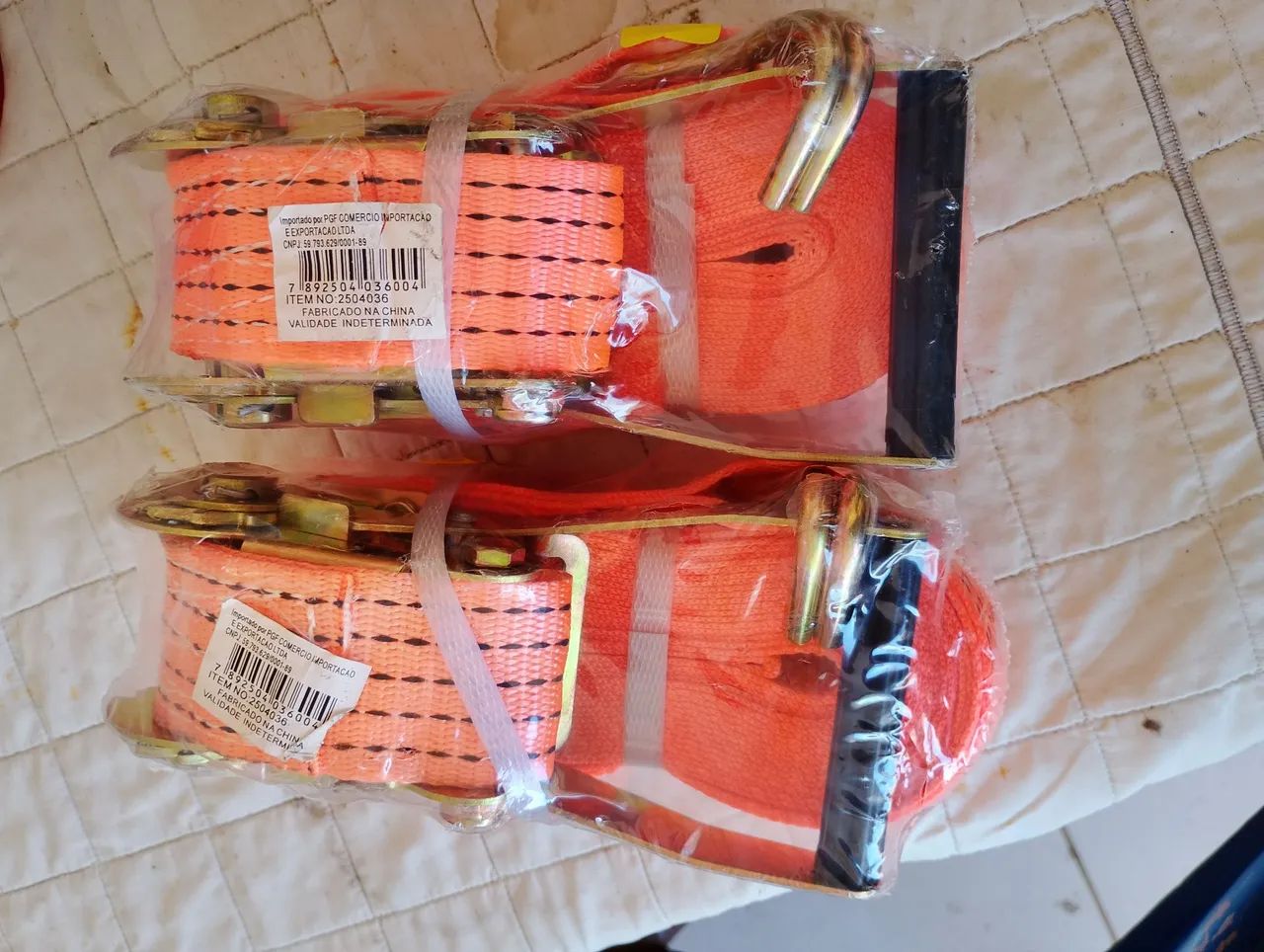 Cinta catraca para transporte de carga  até 5 toneladas, nova - Foto 5