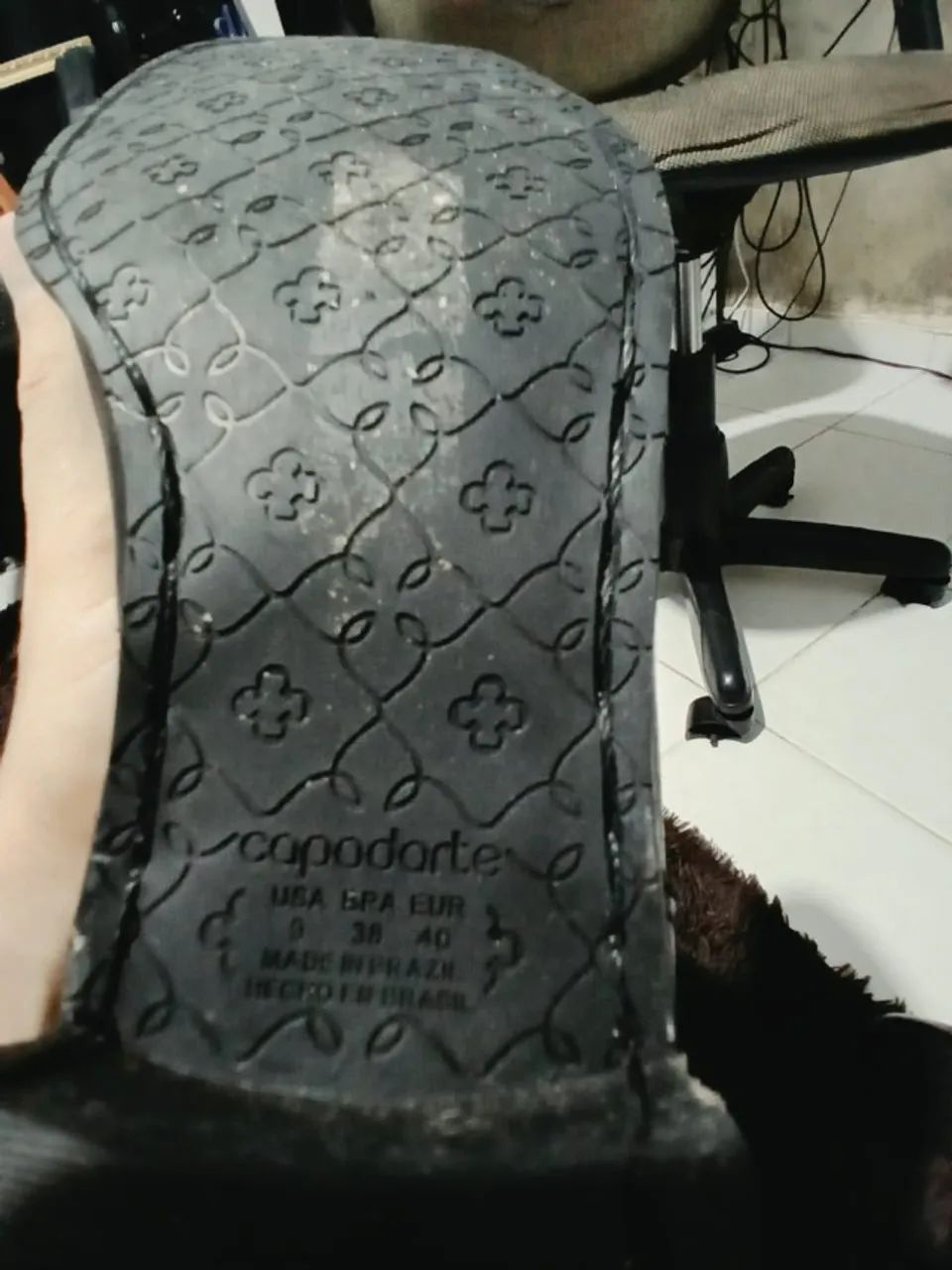 Bota Cano Longo Couro Preto - Foto 4