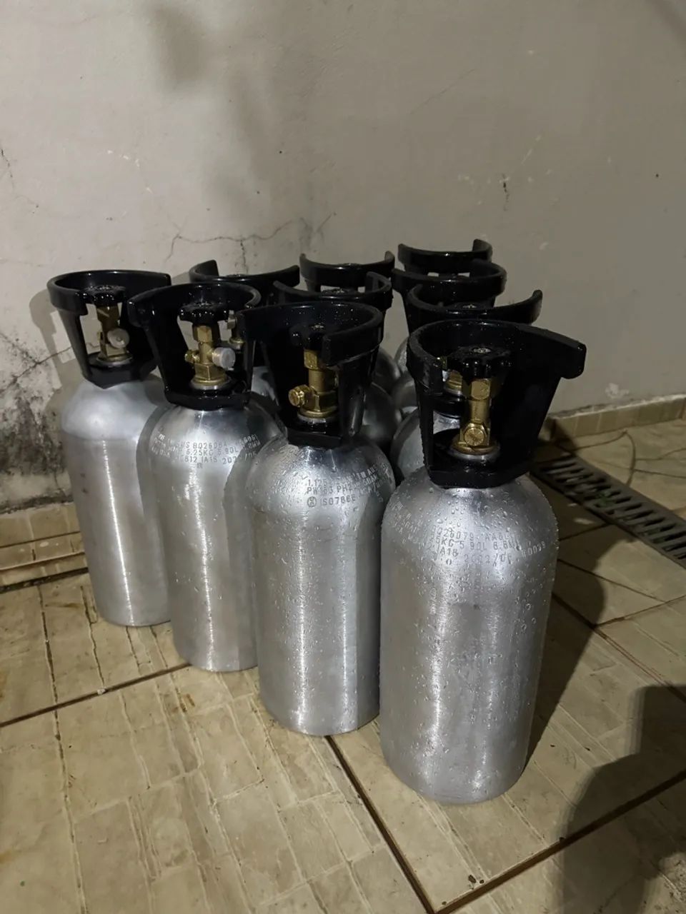 Cilindro de alumínio pra CO2 4,5 kg - Foto 2