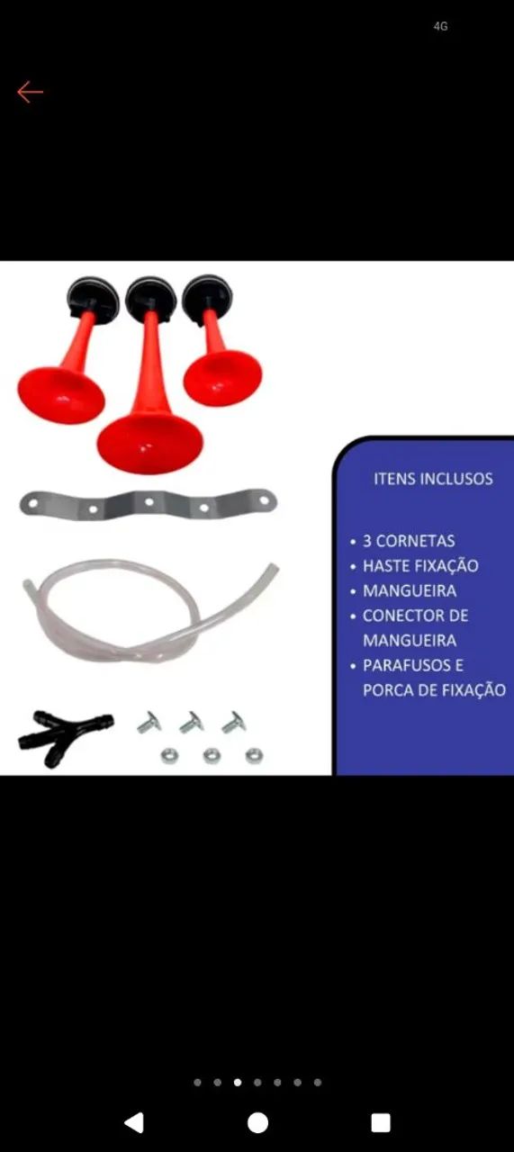 Buzina de 3 cornetas para caminhão ? - Foto 2