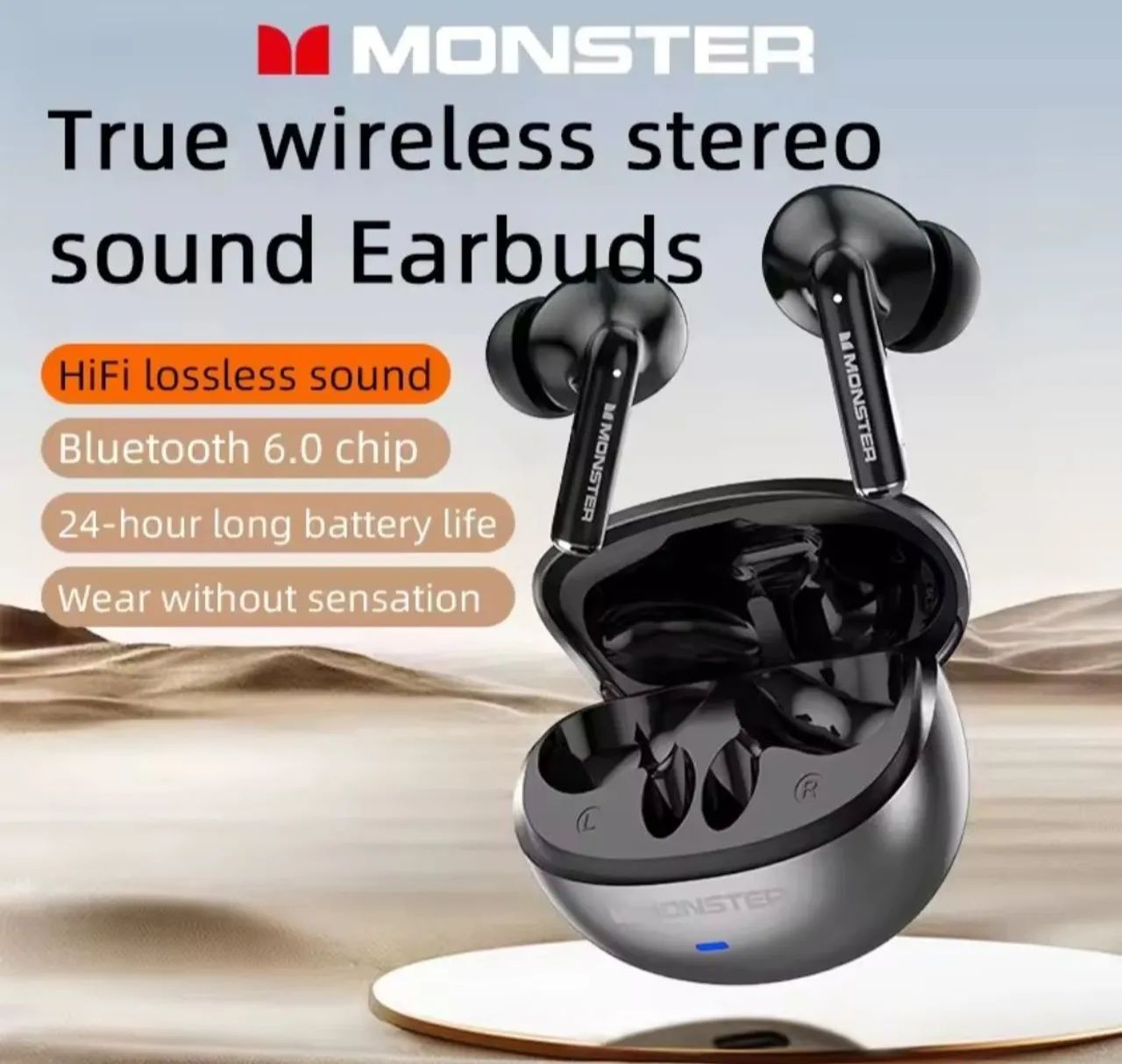 Fone Monster Bluetooth 6.0 Maxstar MQT39 - Foto 3