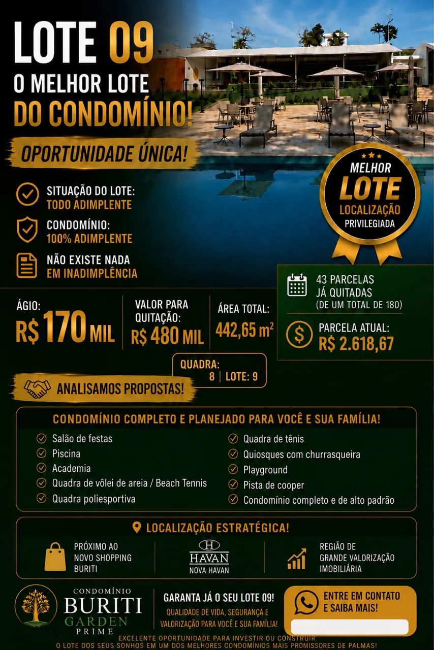 LOTE BURITI GARDEN PRIME