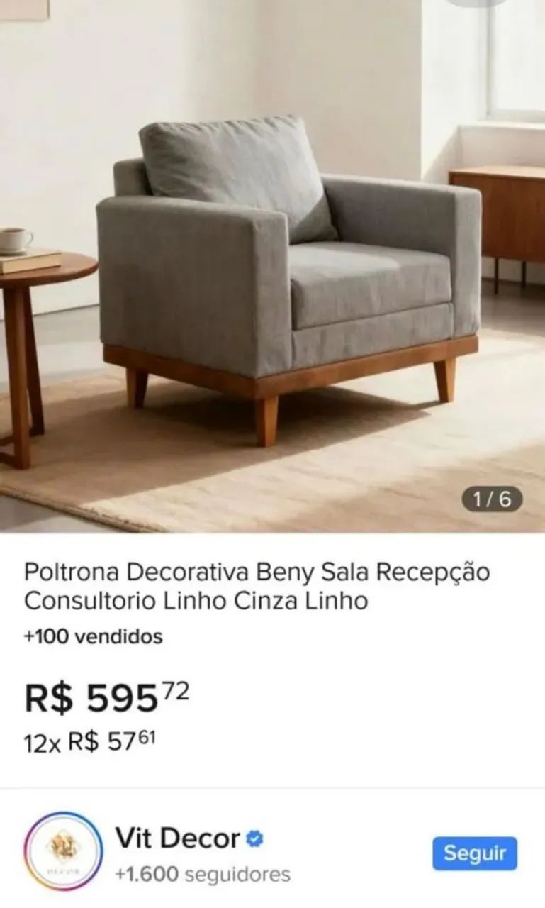 Poltrona nova oportunidade  - Foto 4