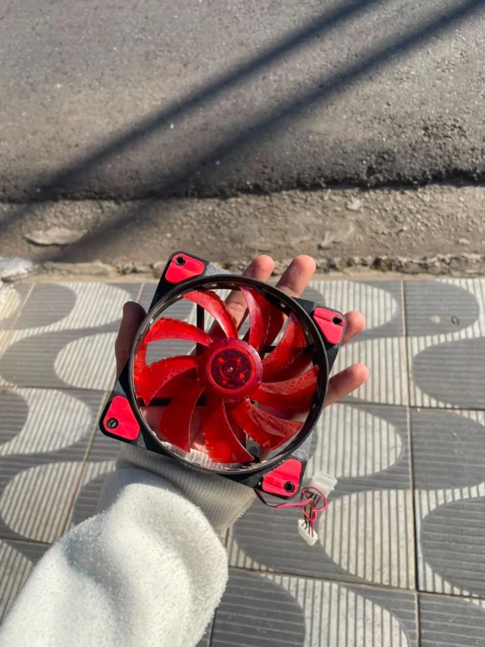 Fan 120mm Vermelha LED - Foto 3