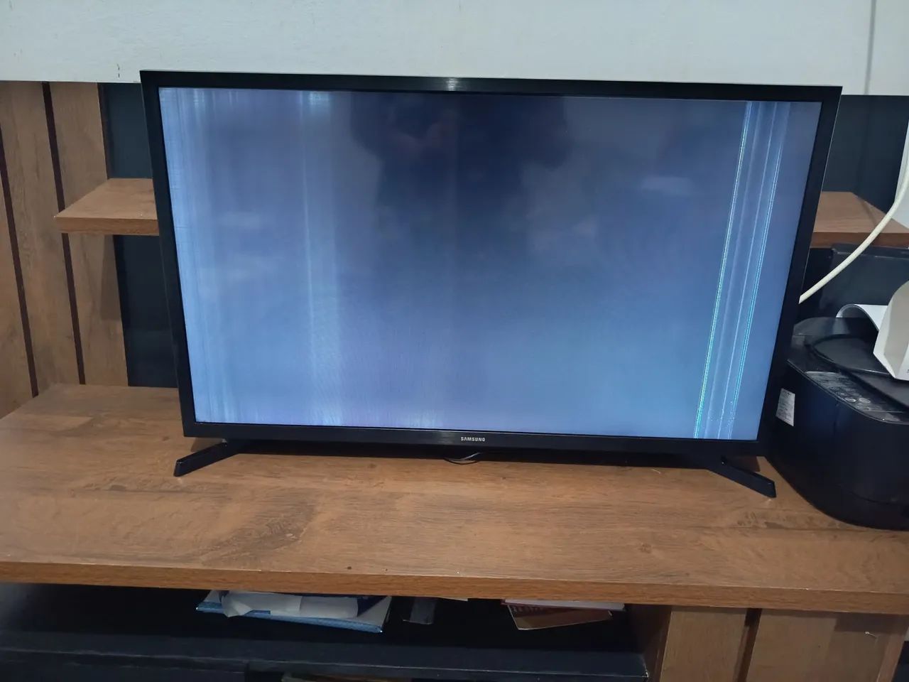 TV SAMSUNG com defeito no Display