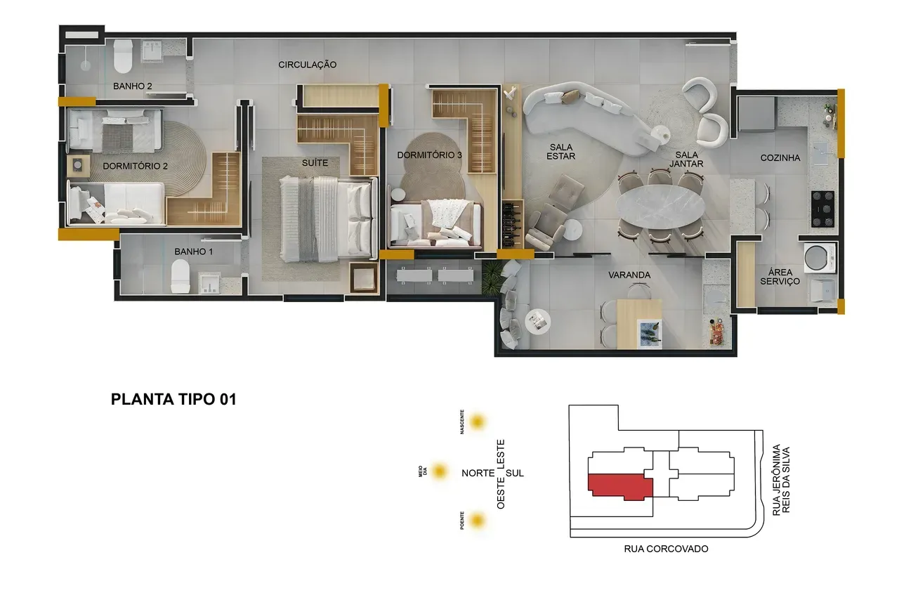 PLANTA 85m²