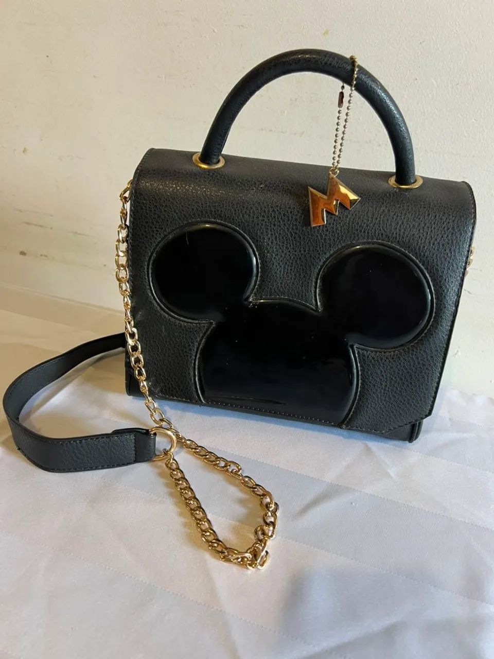 Bolsa preta Minie pequena NOVA sem uso  - Foto 4
