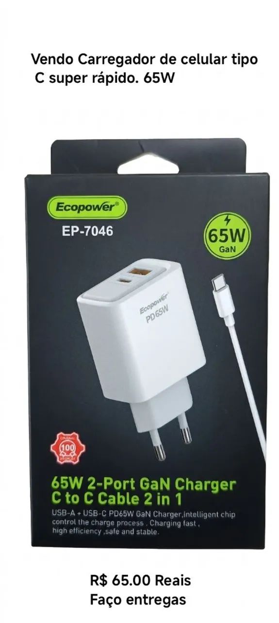 Carregador para celular 
