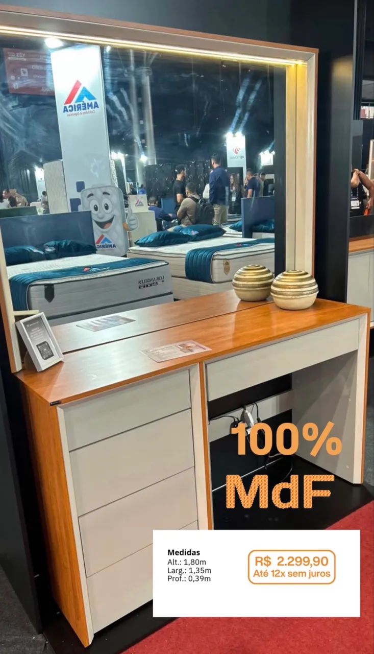 Penteadeira camarim premium MDF  - Foto 4