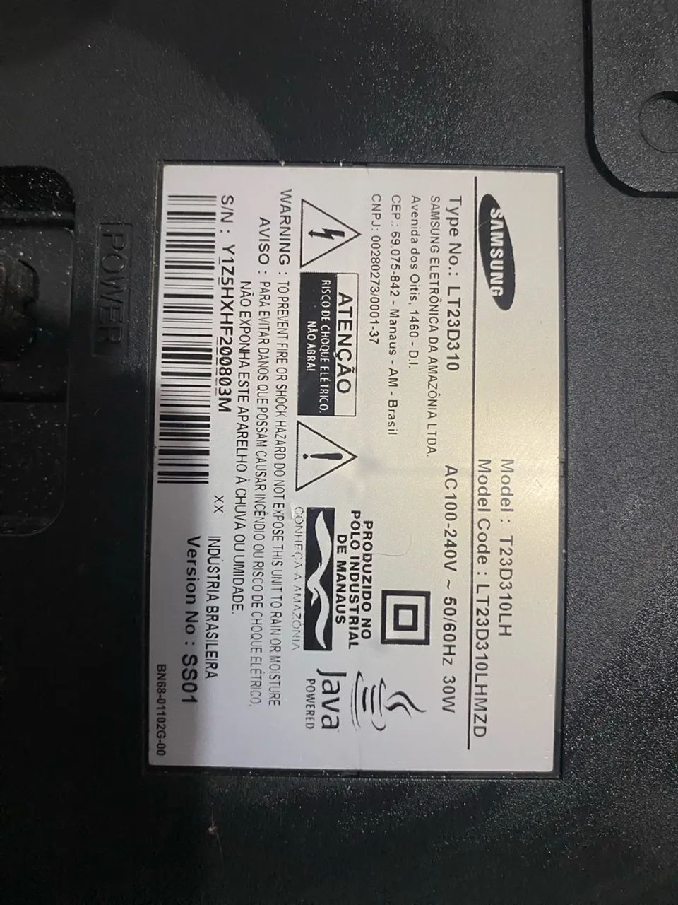 TV Samsung 23 polegadas 