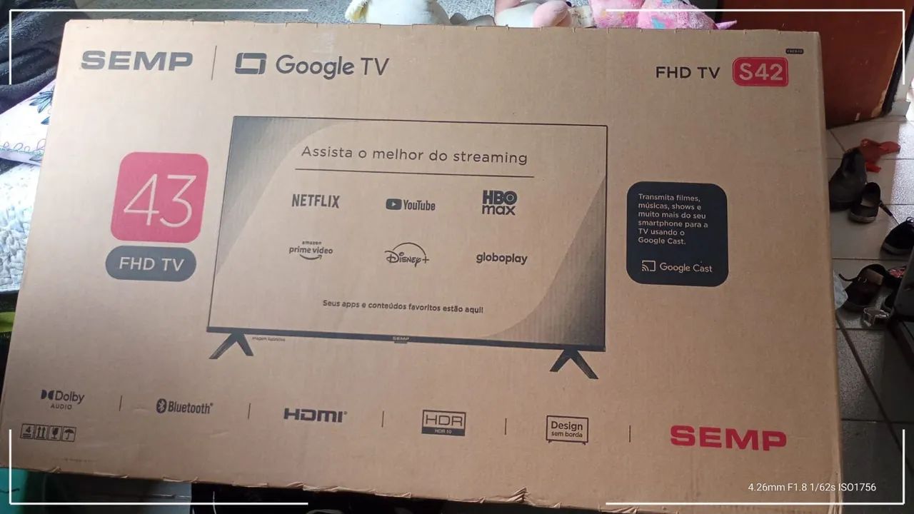 Smart TV 43 polegadas semi nova  - Foto 2