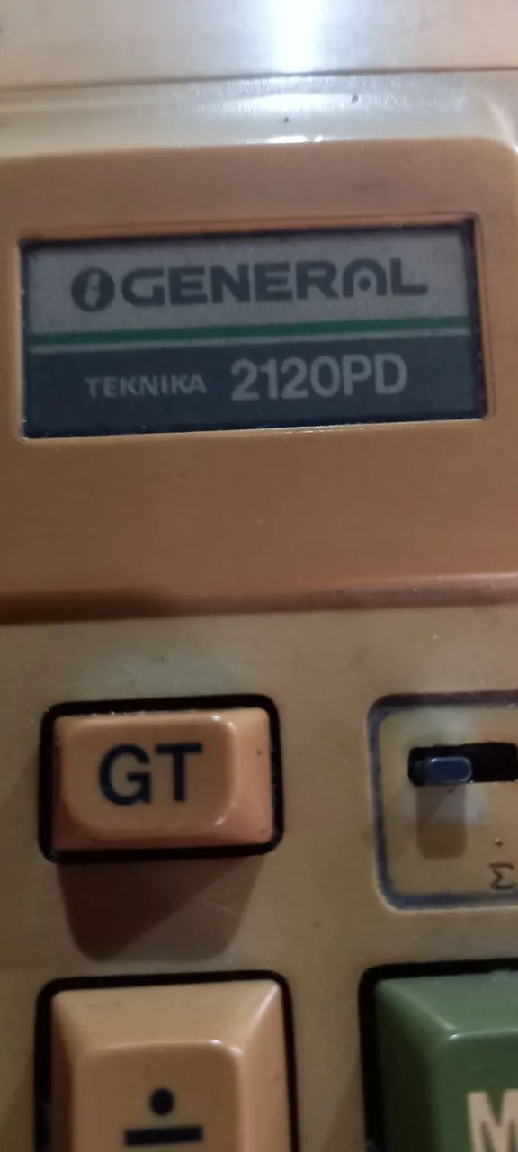 Calculadora antiga GENERAL  TEKNIKA 2120PD - Foto 5