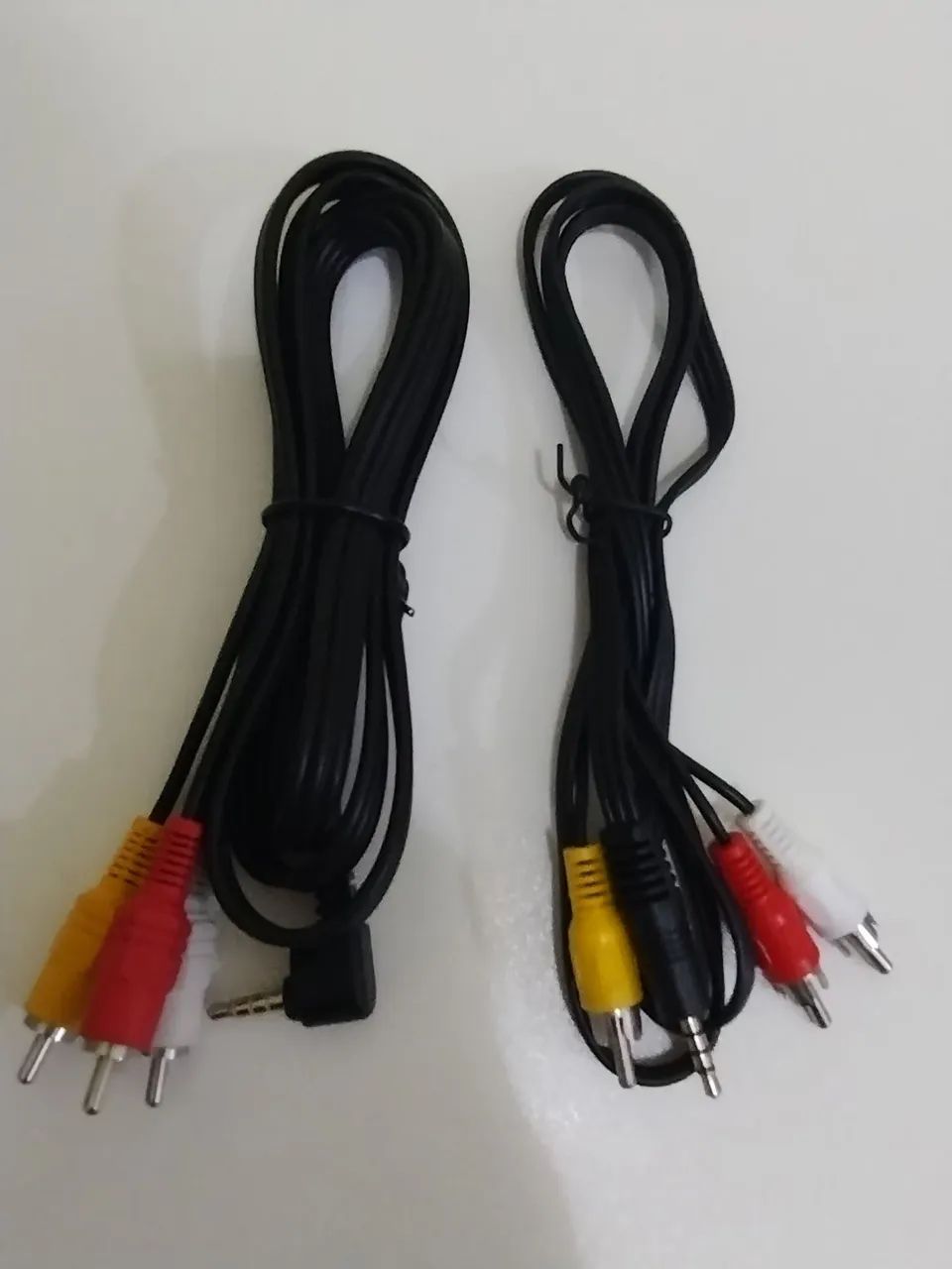 Kit Dois cabos auxiliar, vídeo/áudio 