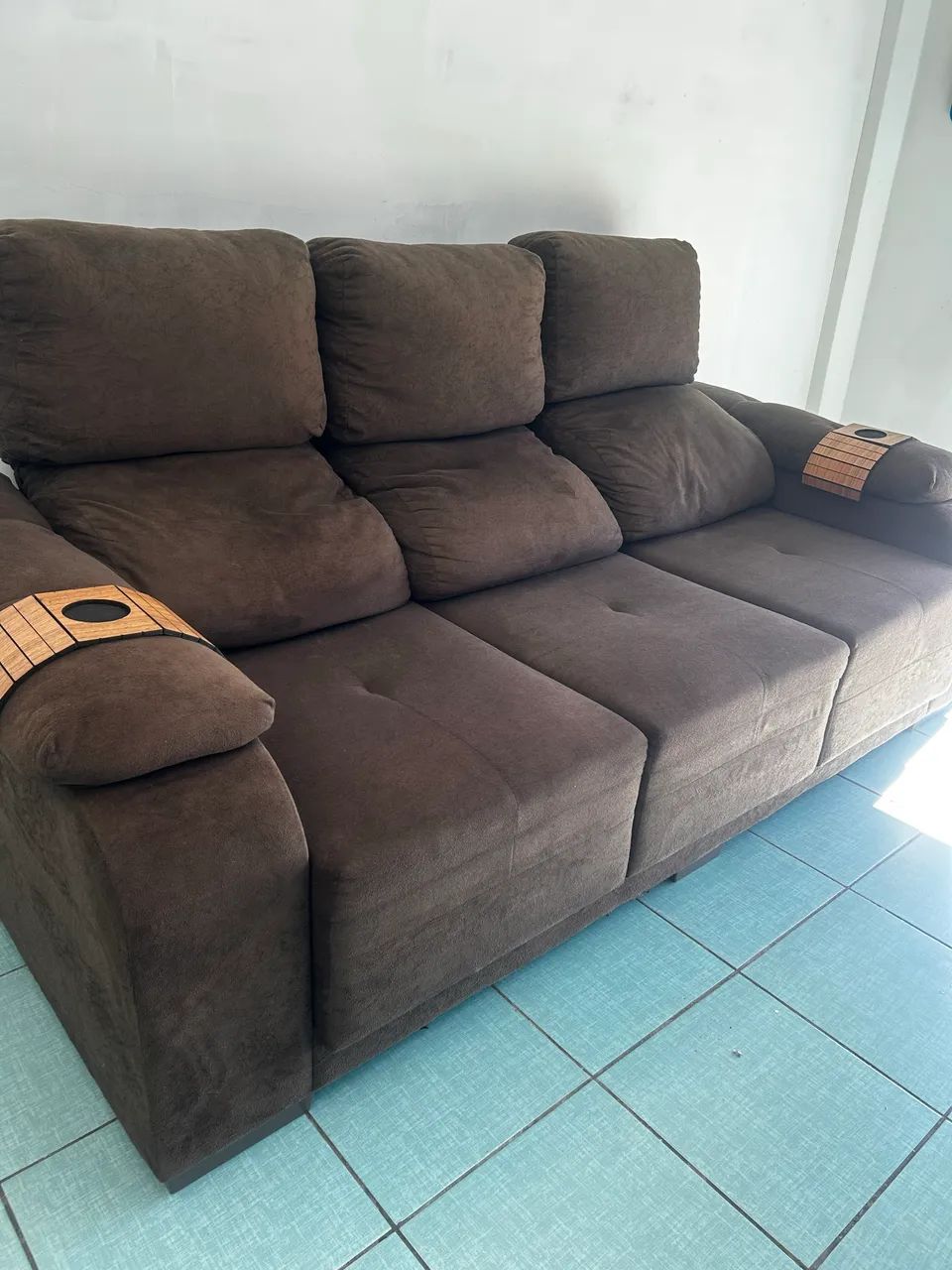 Sofá retrátil e reclinável entrego  - Foto 4